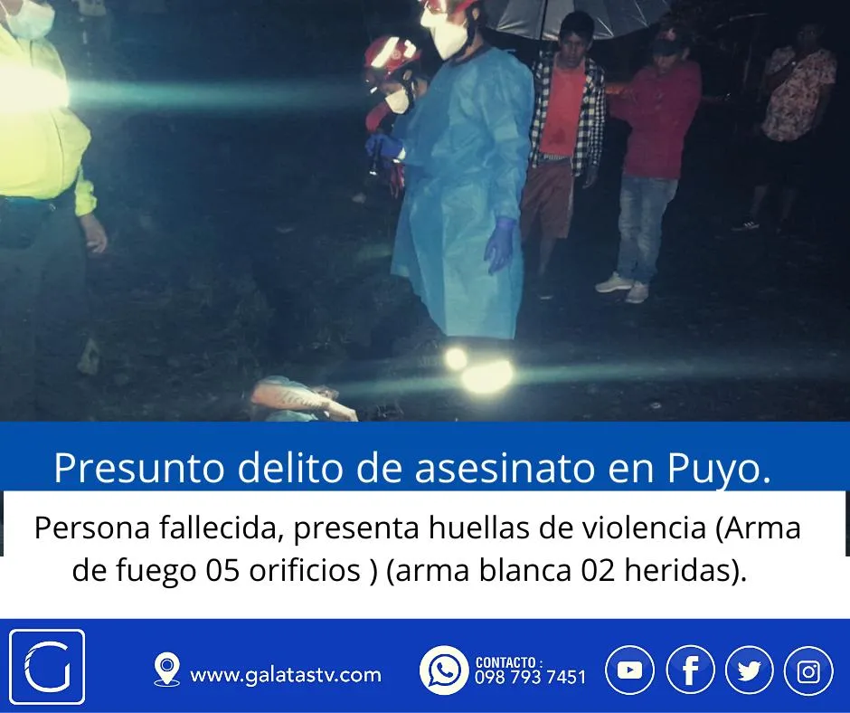 Lee más sobre el artículo PRESUNTO DELITO DE ASESINATO EN PUYO.