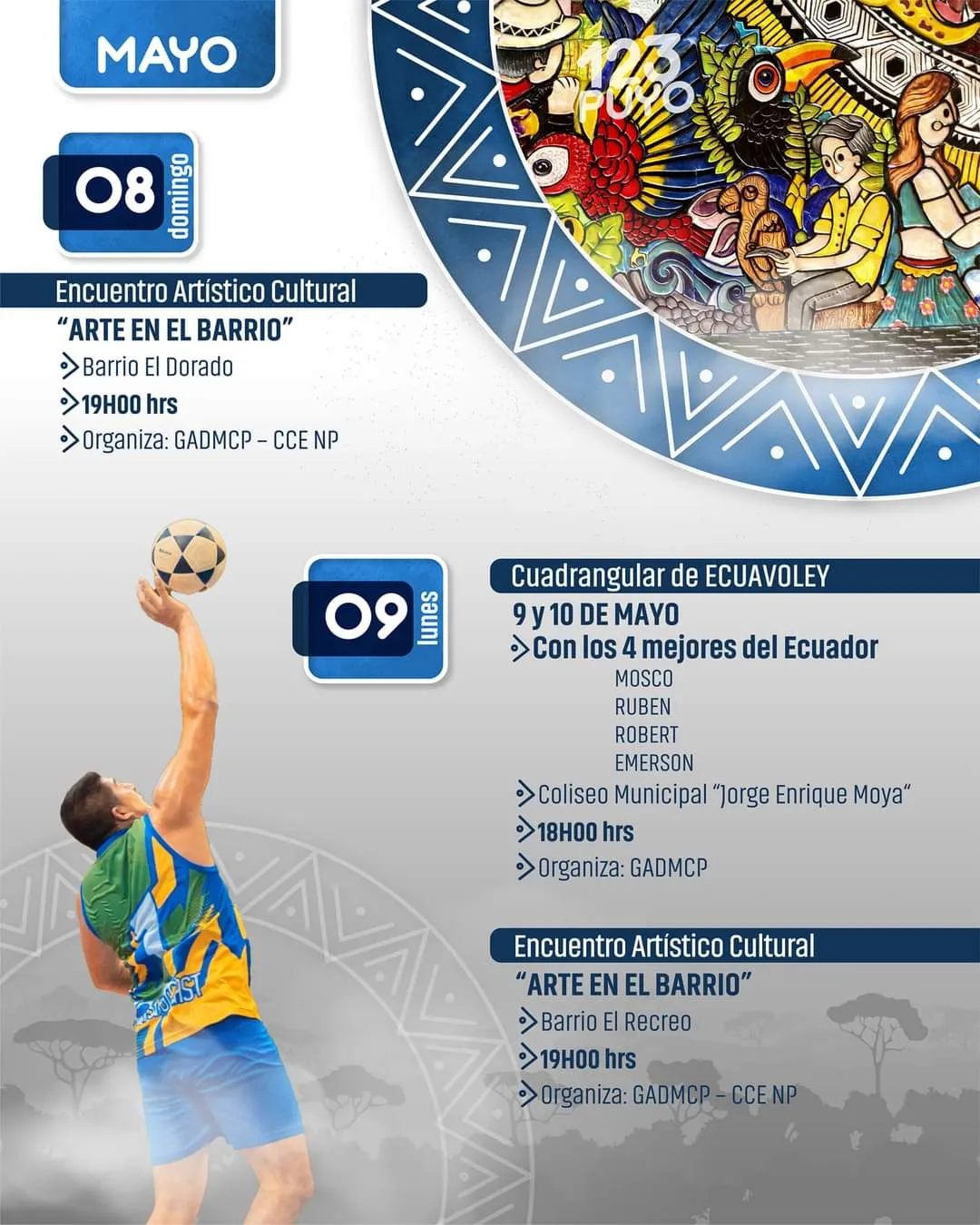 Lee más sobre el artículo Agenda de eventos fiestas de Puyo