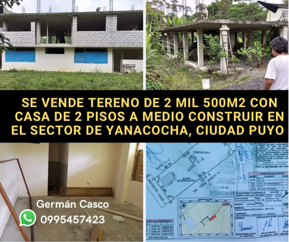 Lee más sobre el artículo ANUNCIO VENTA DE TERRENO EN PUYO.