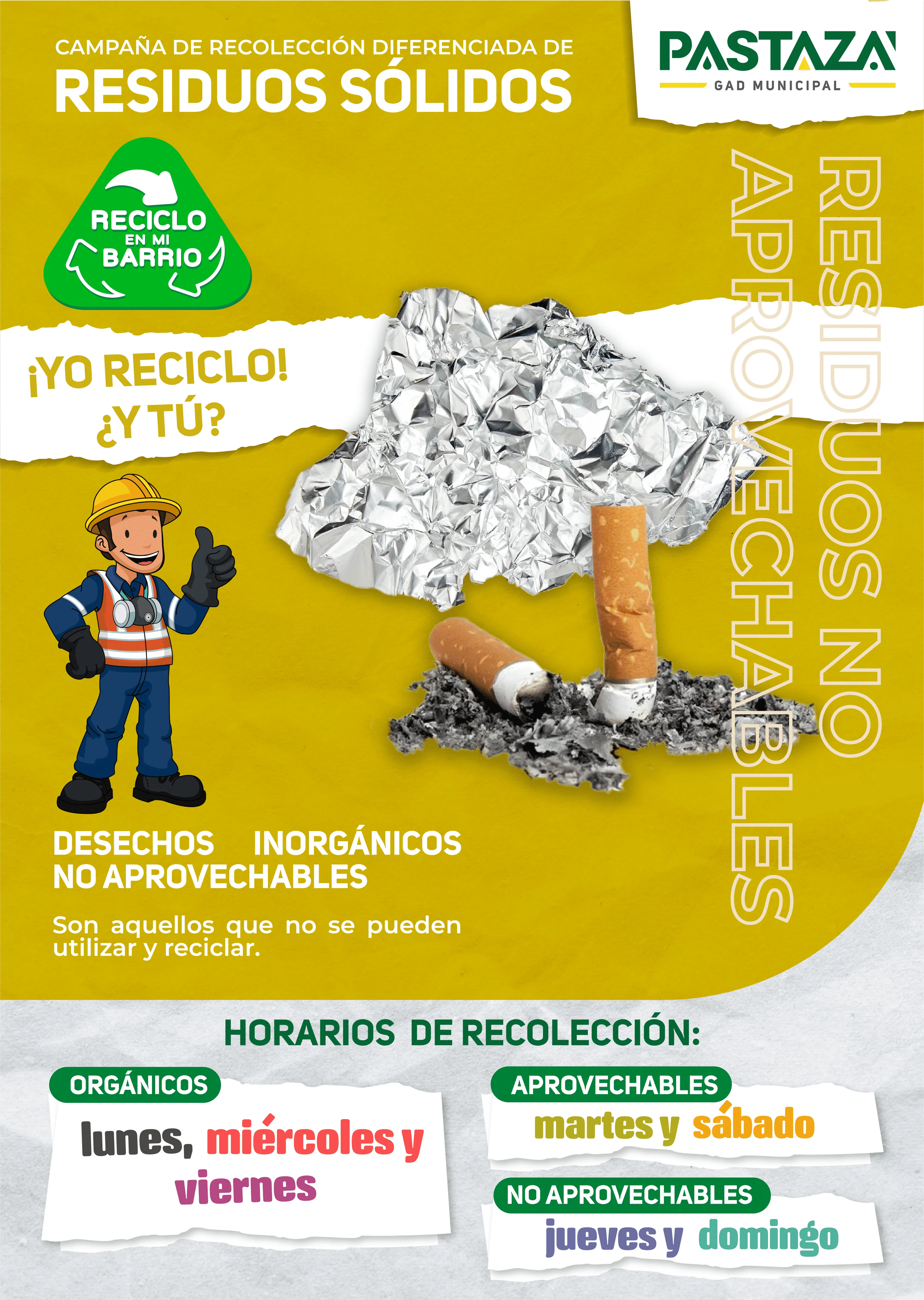 Lee más sobre el artículo En Puyo campaña de recolección diferenciada de residuos sólidos.