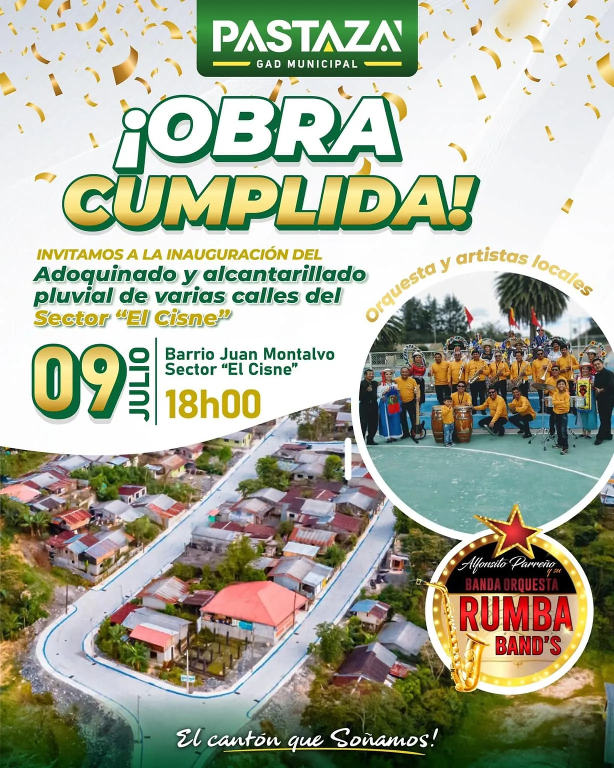 Lee más sobre el artículo Obra cumplida por el Municipio del Cantón Pastaza.