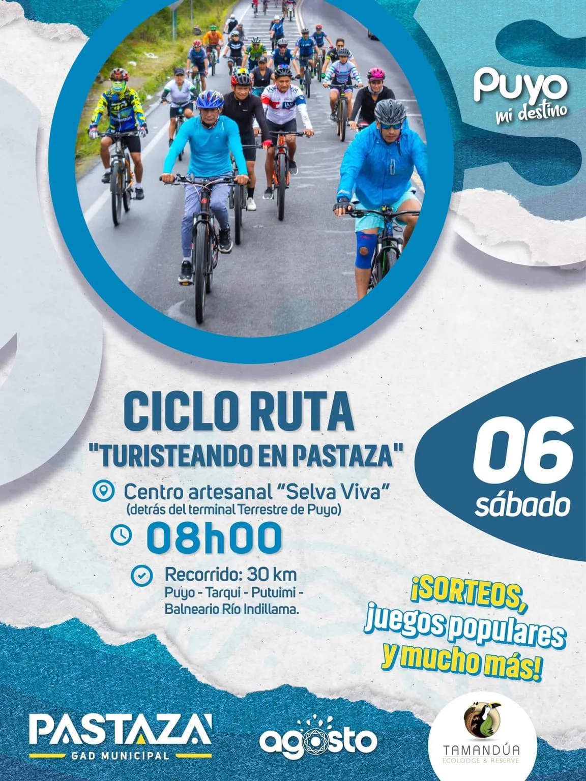 Lee más sobre el artículo Ciclo Ruta Turisteando en Pastaza 2022