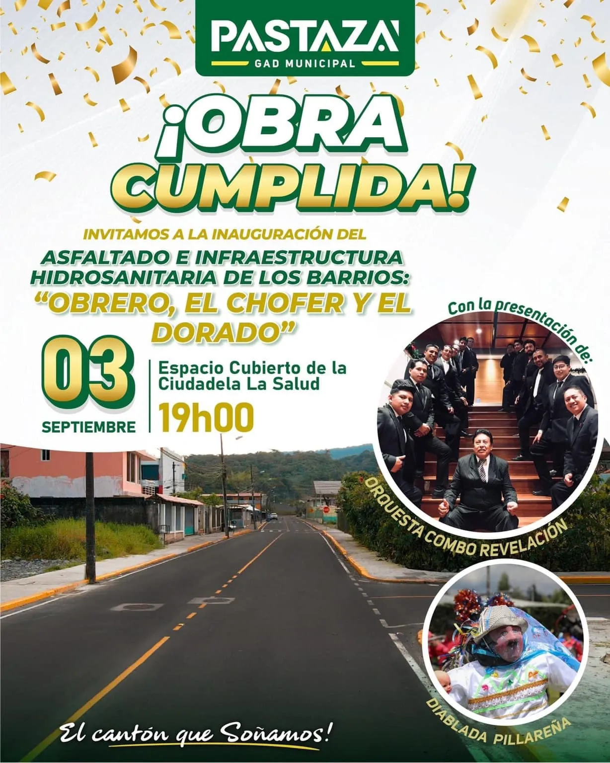 Lee más sobre el artículo Inauguración de obra en barrio Obrero por parte del Municipio de Pastaza.