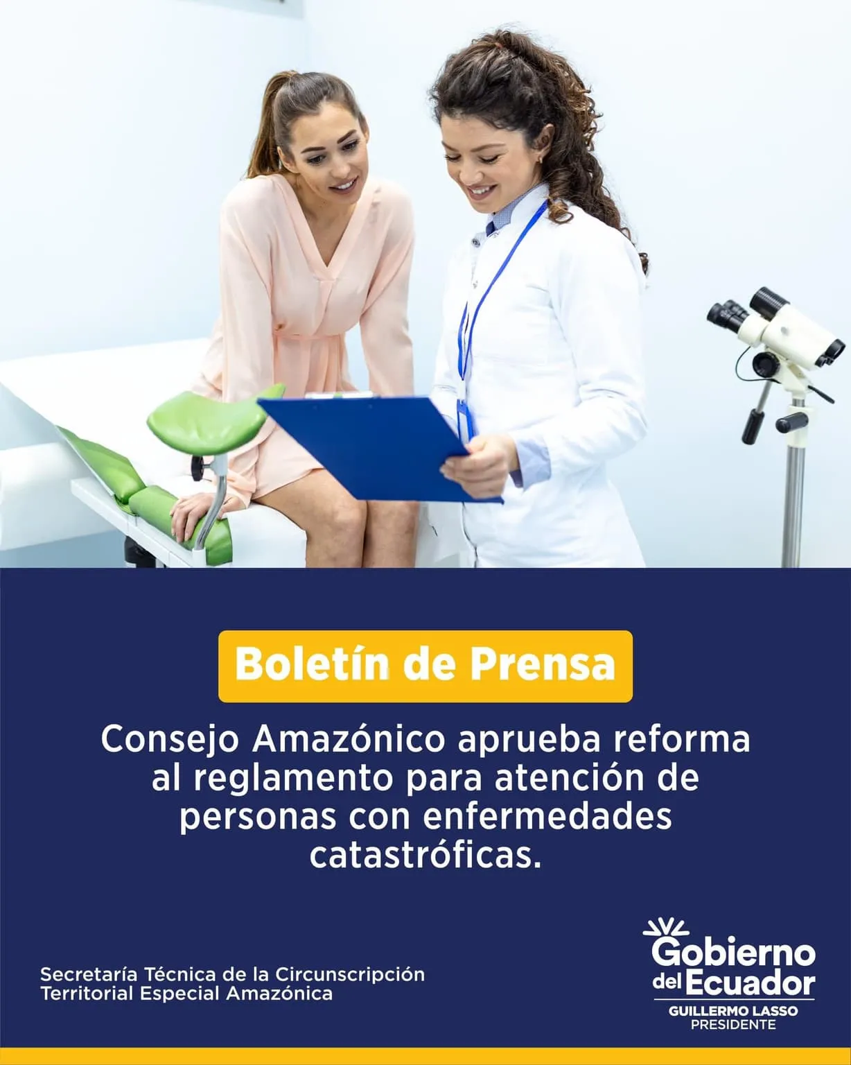 Lee más sobre el artículo Consejo de la Amazonía aprueba reforma al reglamento para atención de pacientes con enfermedades catastróficas