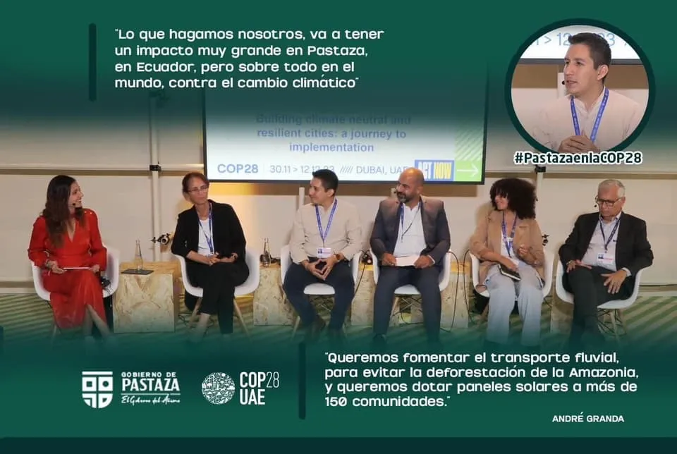 Lee más sobre el artículo André Granda fue invitado a foros internacionales en Cumbre Mundial del Clima en Dubai COP28.