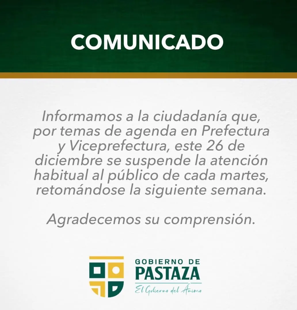 Lee más sobre el artículo Prefectura de Pastaza