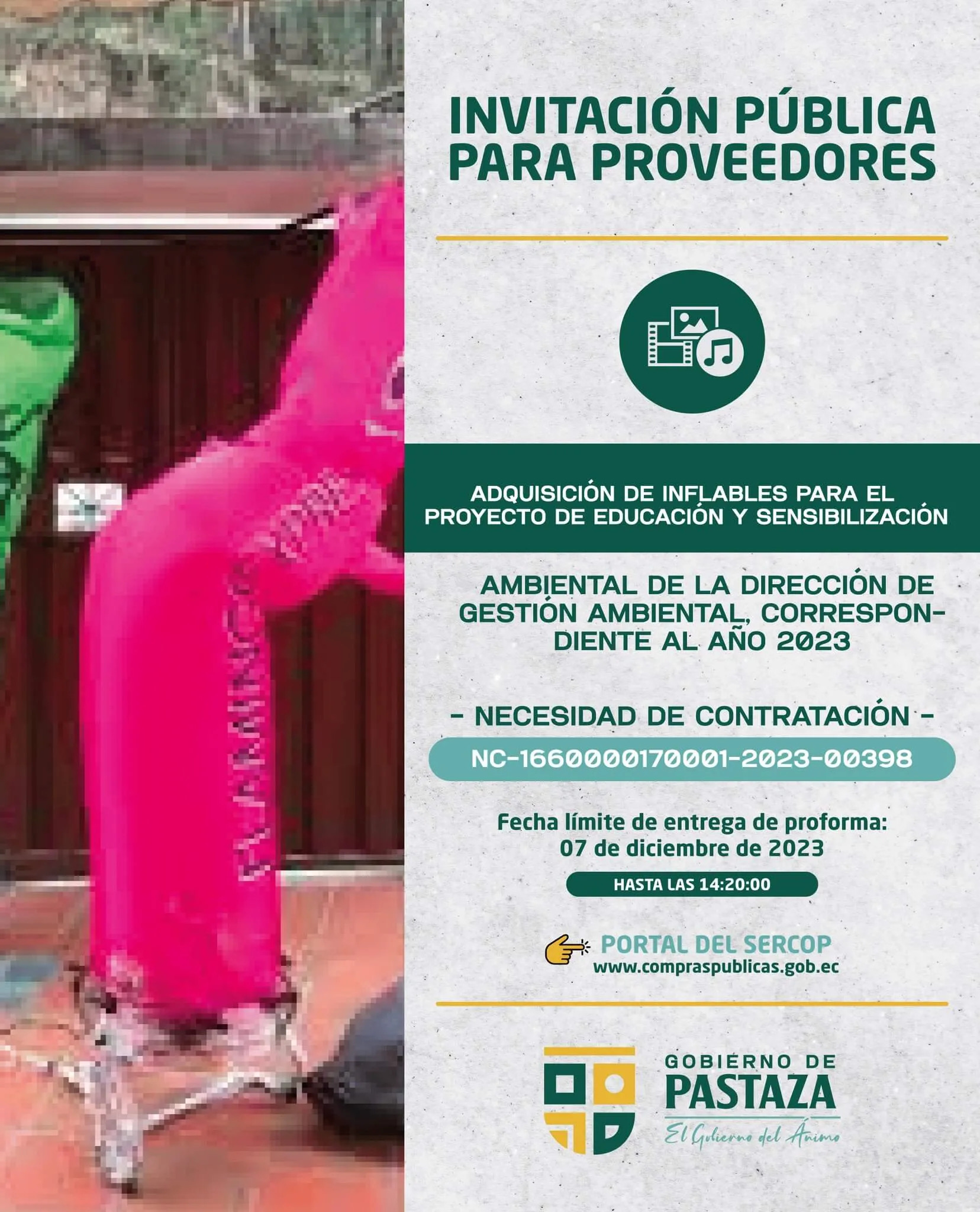 Lee más sobre el artículo ¡PARTICIPA, AHORA SI SON TRANSPARENTES TODOS LOS PROCESOS DE COMPRAS PÚBLICAS!