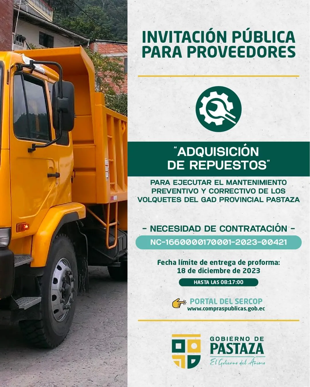 Lee más sobre el artículo ¡Publicamos todos nuestros procesos de compras públicas, para que todos tengan la misma oportunidad!