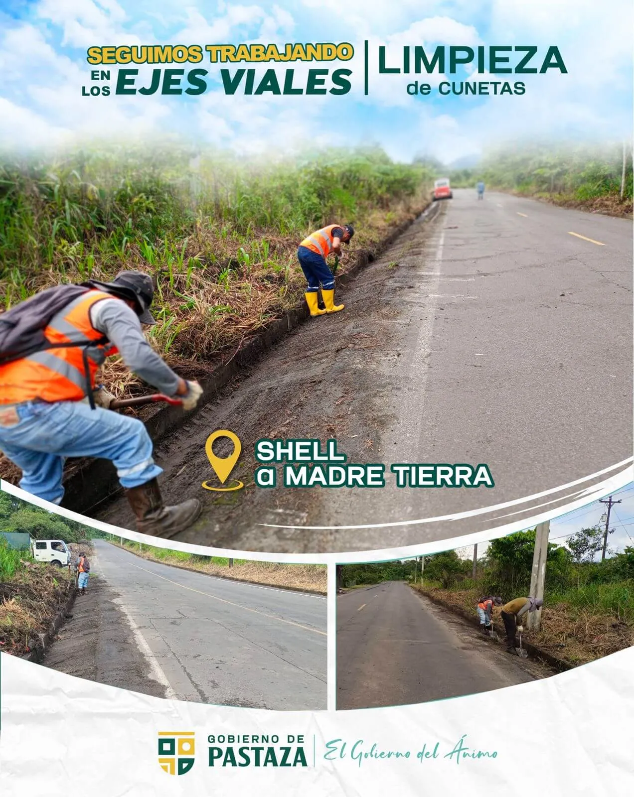 Lee más sobre el artículo Limpieza en ejes viales por la Prefectura de Pastaza.