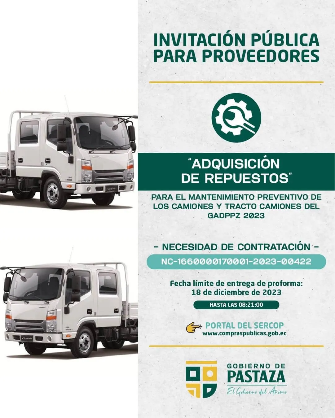 Lee más sobre el artículo ¡Publicamos todos nuestros procesos de compras públicas, para que todos tengan la misma oportunidad!