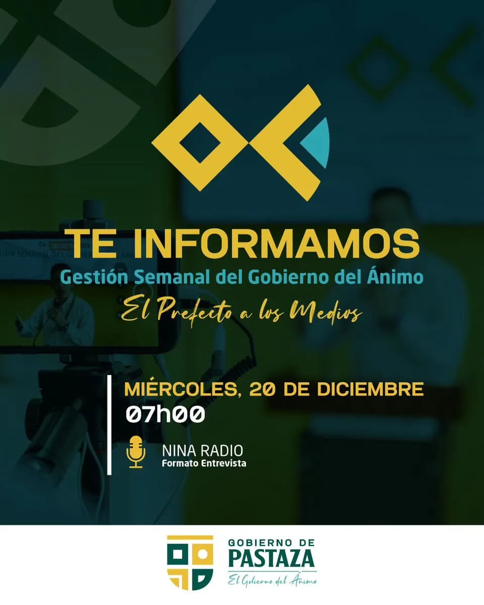 Lee más sobre el artículo Te informamos Prefectura de Pastaza.