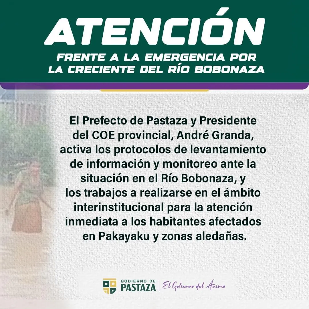 Lee más sobre el artículo Prefectura de Pastaza enfrenta emergencias.