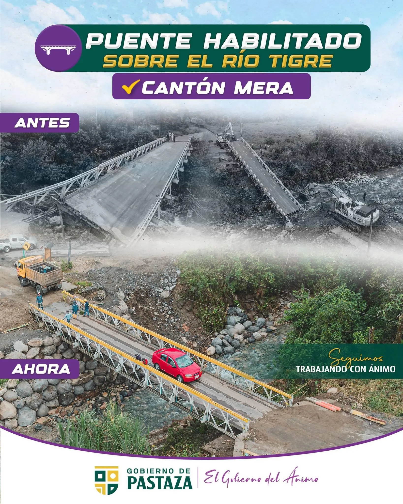 Lee más sobre el artículo Puente sobre río Tigre en Mera habilitado.