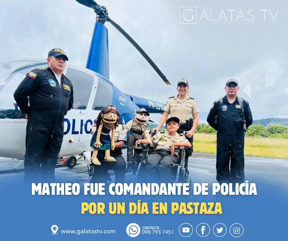 Lee más sobre el artículo Matheo Hurtado fue Comandante de Policía por un día en la Subzona Pastaza.