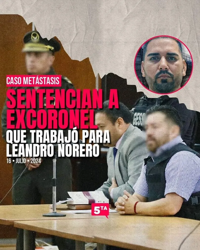 Lee más sobre el artículo Sentencia a ex Coronel en Ecuador en caso Metástasis.