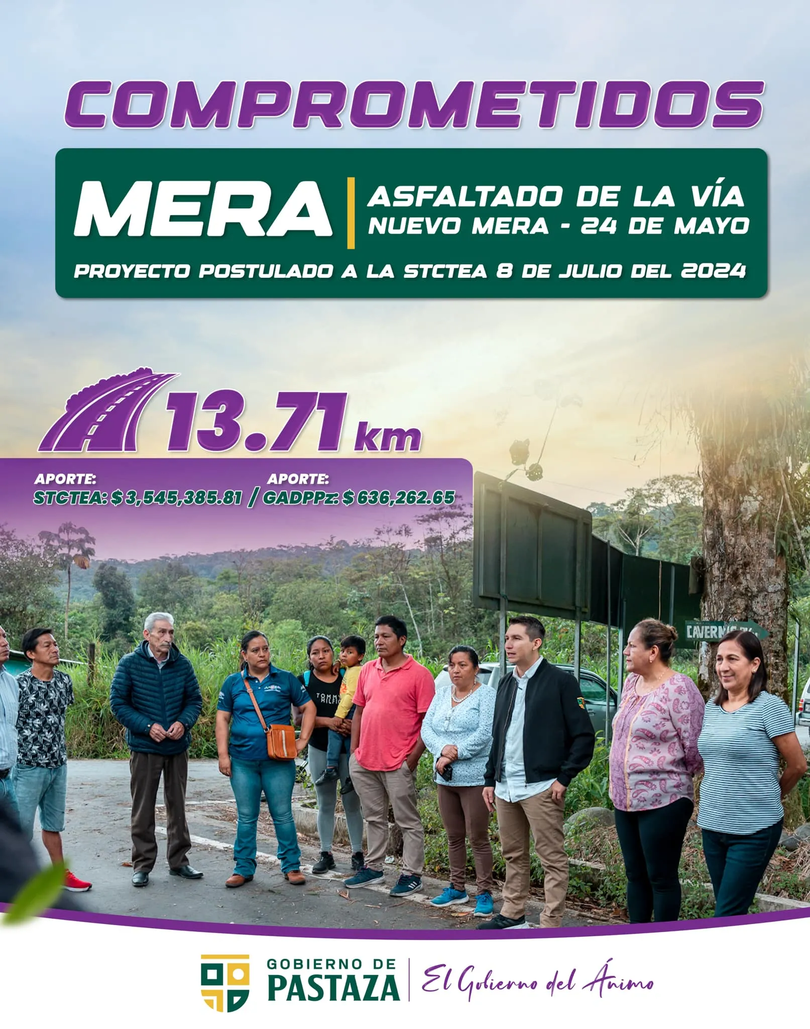 Lee más sobre el artículo El Gobierno de Pastaza da un paso importante para mejorar la vialidad y el turismo de Mera.