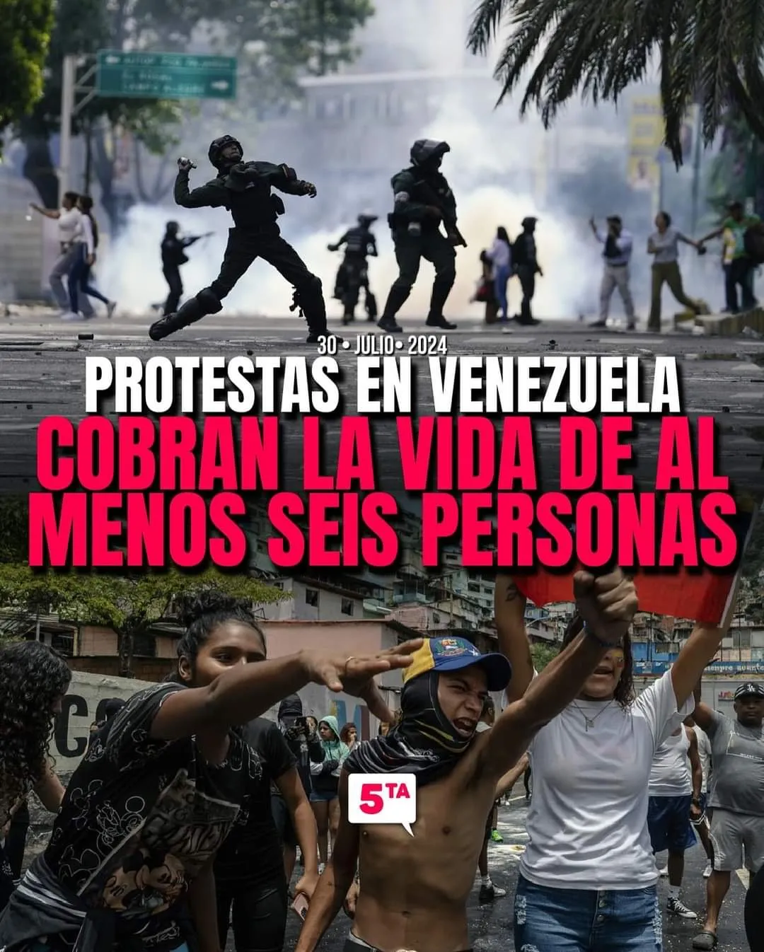 Lee más sobre el artículo Tensión en Venezuela deja mu3rtos.