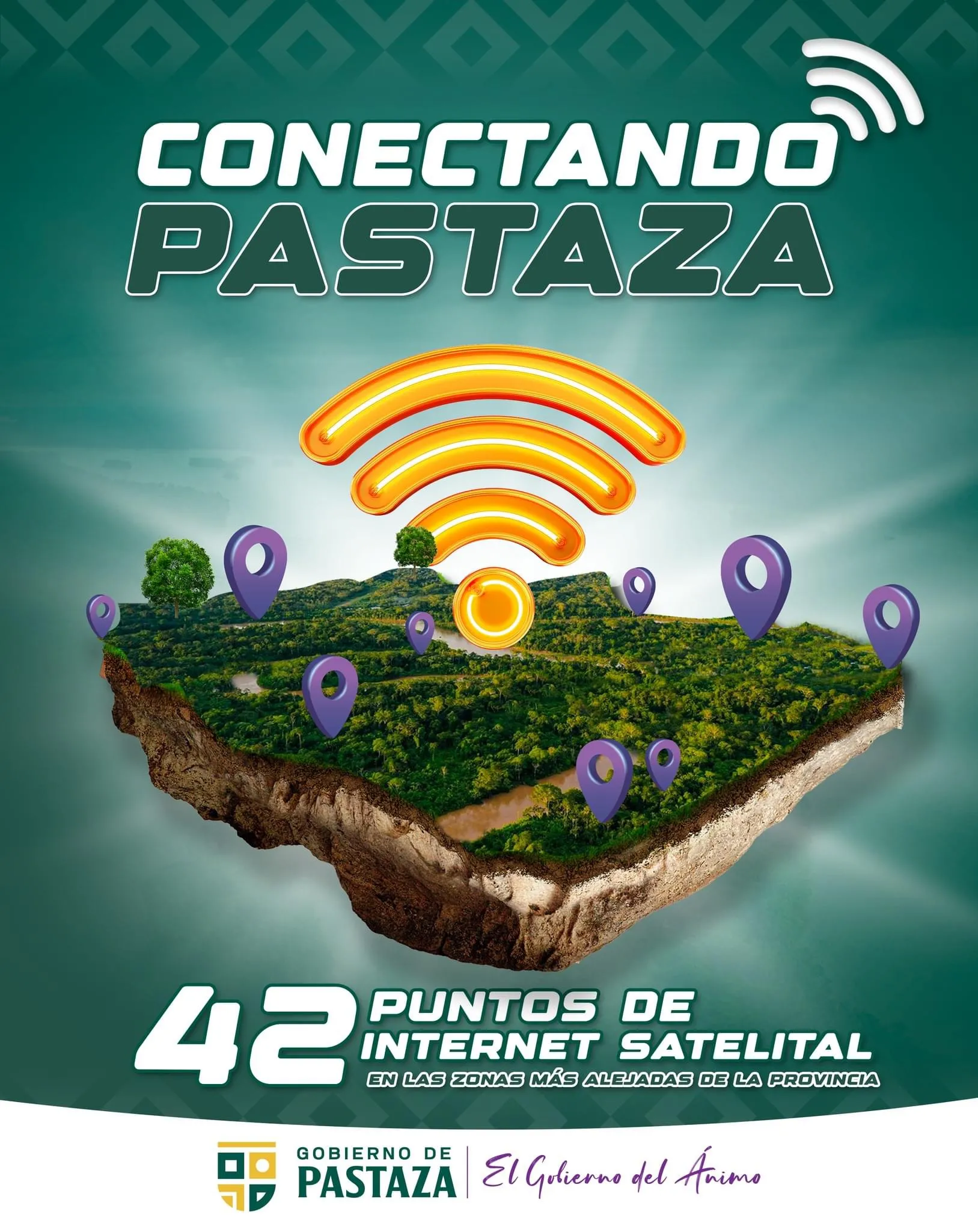 Lee más sobre el artículo ¡Pastaza se conecta! nuevos puntos de internet satelital instalará el Gobierno del Ánimo.