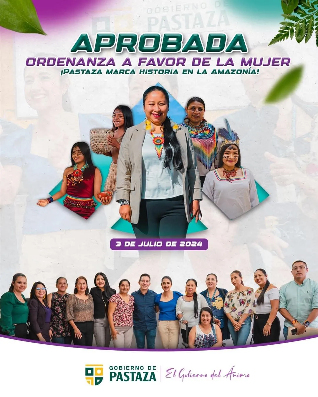 Lee más sobre el artículo Aprobada ordenanza histórica a favor de la mujer en Pastaza.