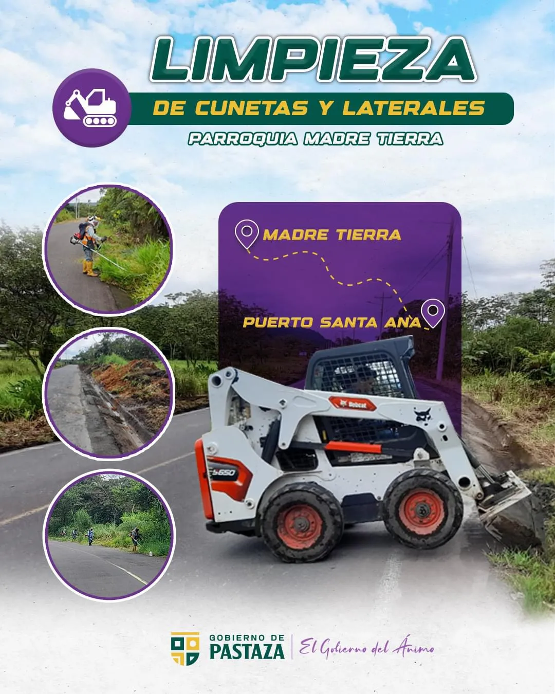 Lee más sobre el artículo Prefectura de Pastaza trabaja en Vialidad.