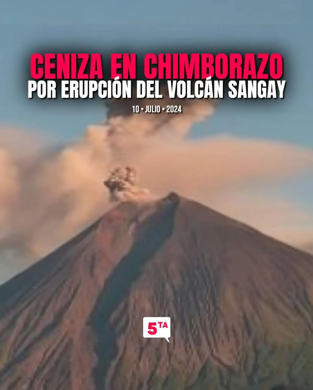 Lee más sobre el artículo Volcán Sangay emitió ceniza hacia Chimborazo.