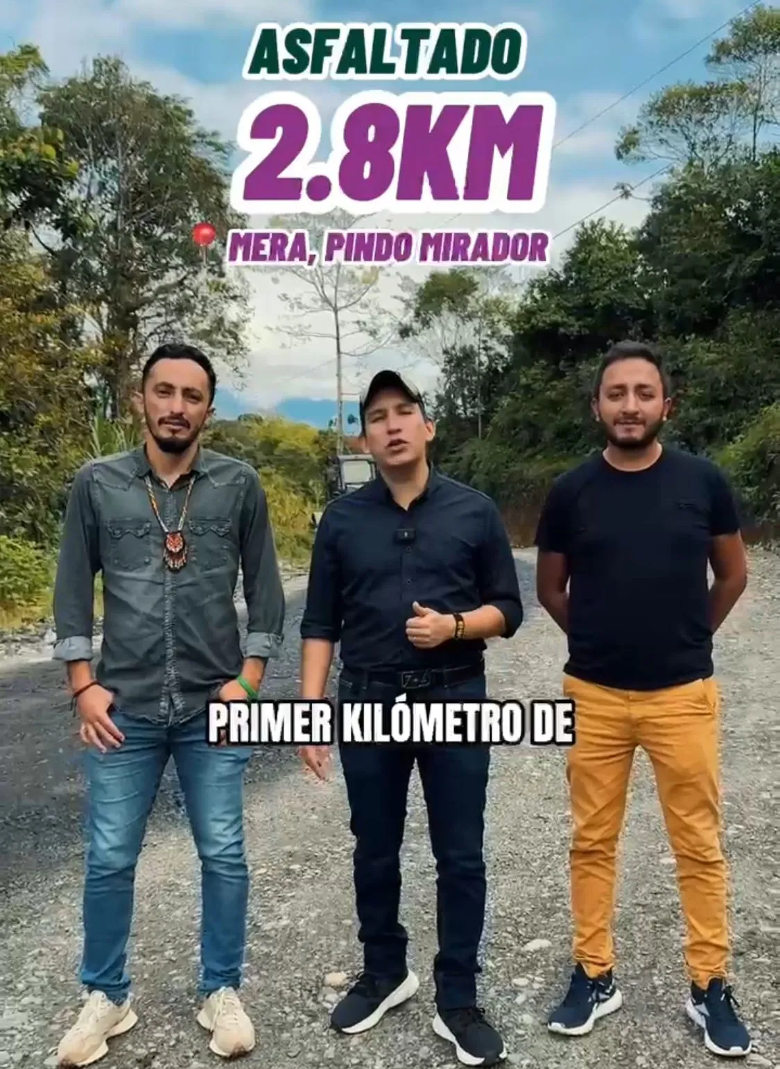 Lee más sobre el artículo André Granda, Prefecto de Pastaza supervisó el inicio del asfaltado de la vía Pindo Mirador-Las Orquídeas en Mera.