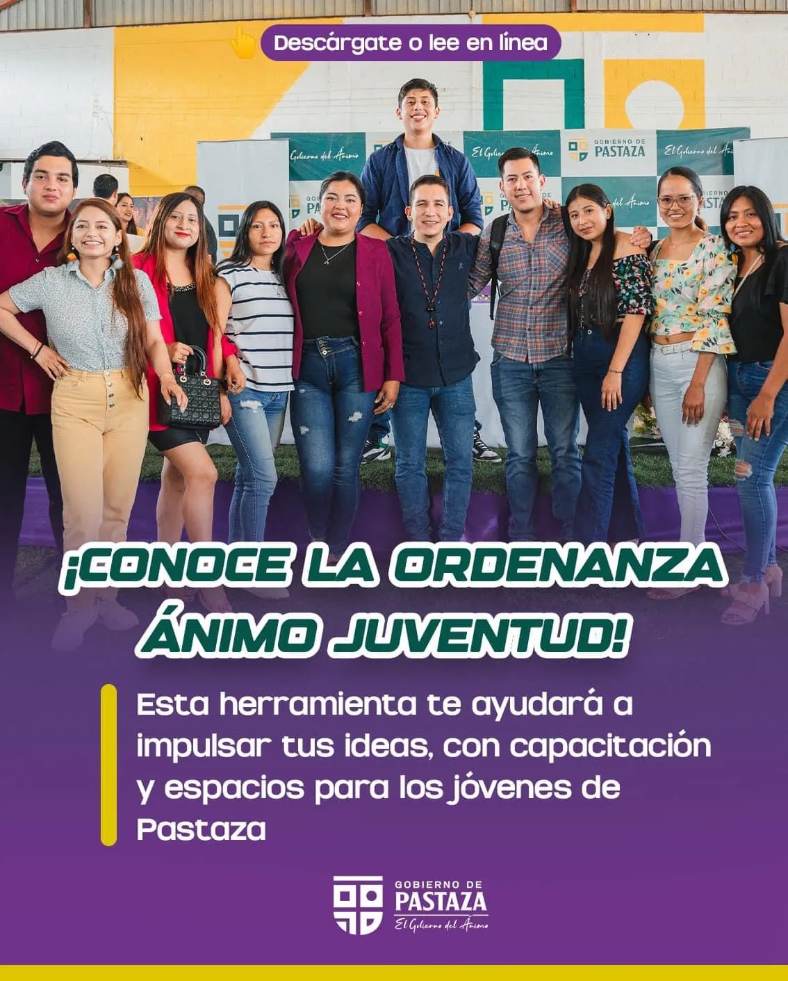 Lee más sobre el artículo Ordenza Ánimo Juventud disponible en web de Prefectura de Pastaza.