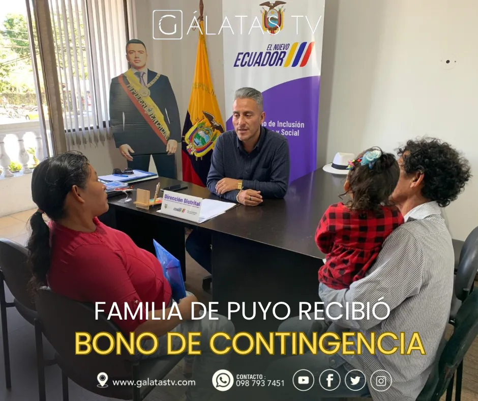 Lee más sobre el artículo Familia de Puyo recibió bono de contingencia por el MIES.