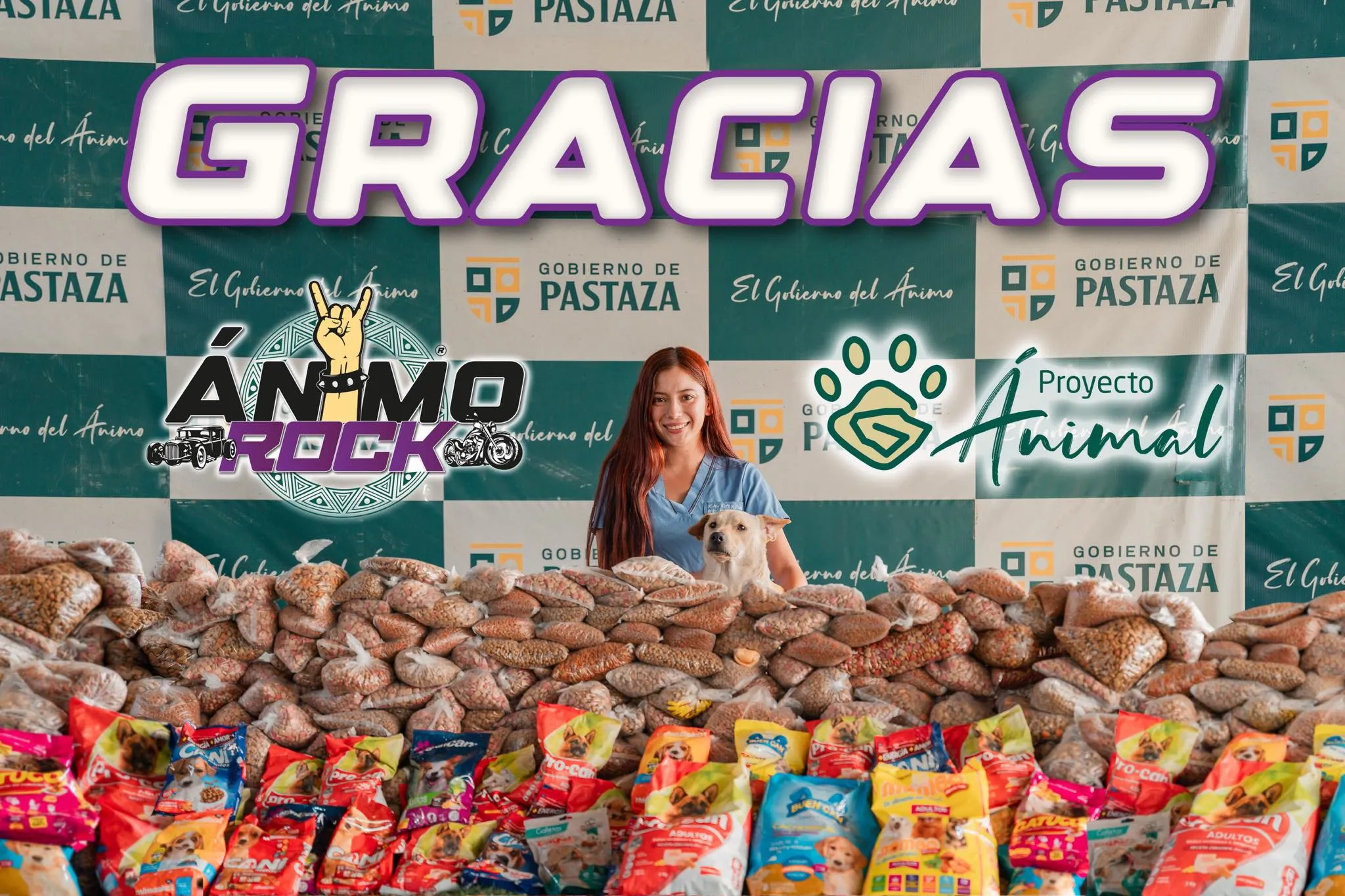 Lee más sobre el artículo Más de 4 mil raciones para gatos y perros se recogieron en el Ánimo Rock.