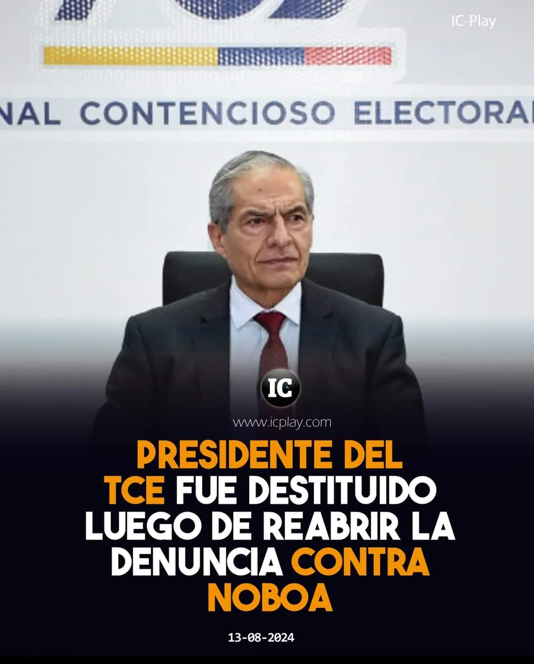 Lee más sobre el artículo Presidente del TCE fue destituido por Daniel Noboa.