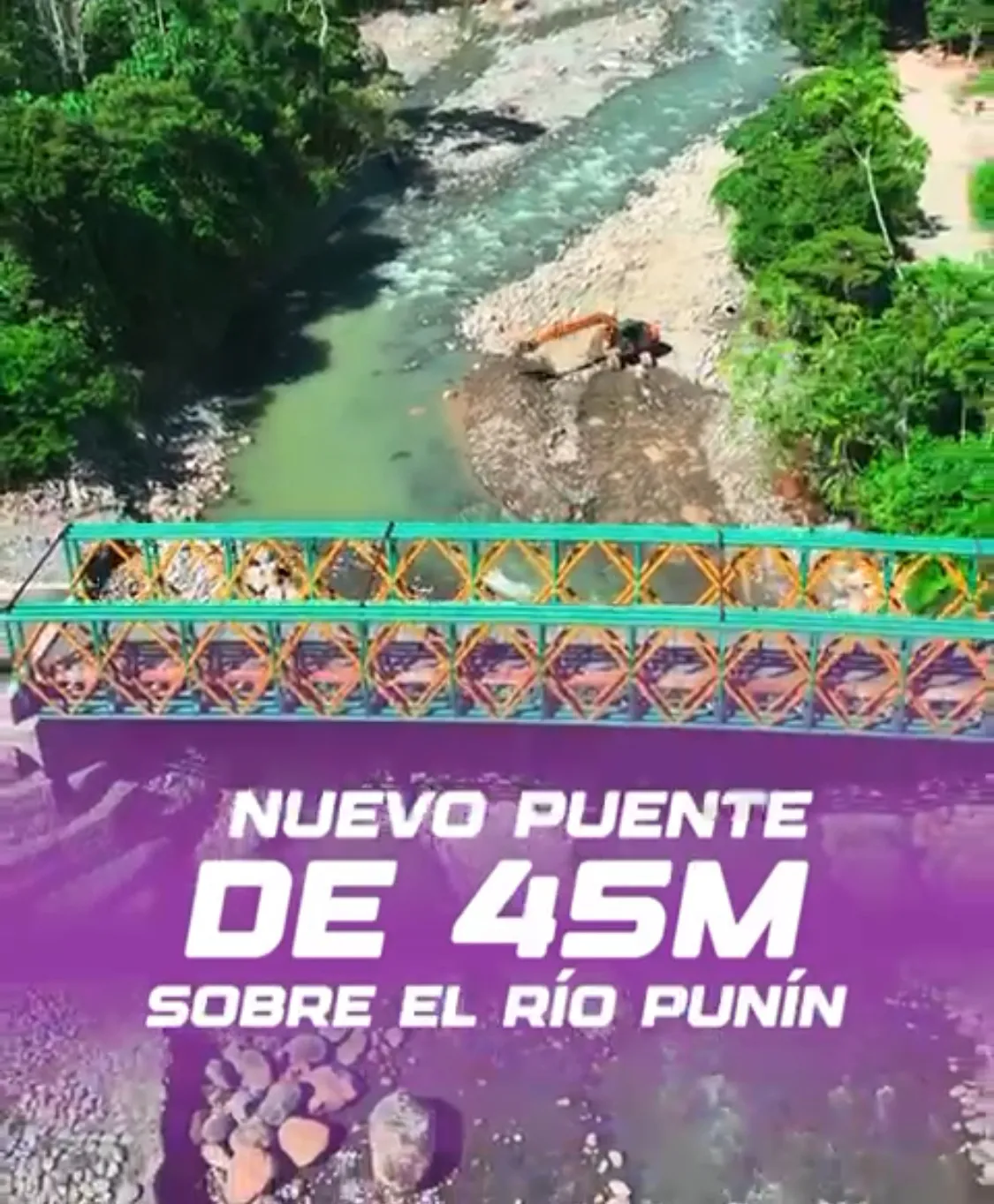 Lee más sobre el artículo Entrega de nuevo Puente 45M sobre el río Punin.