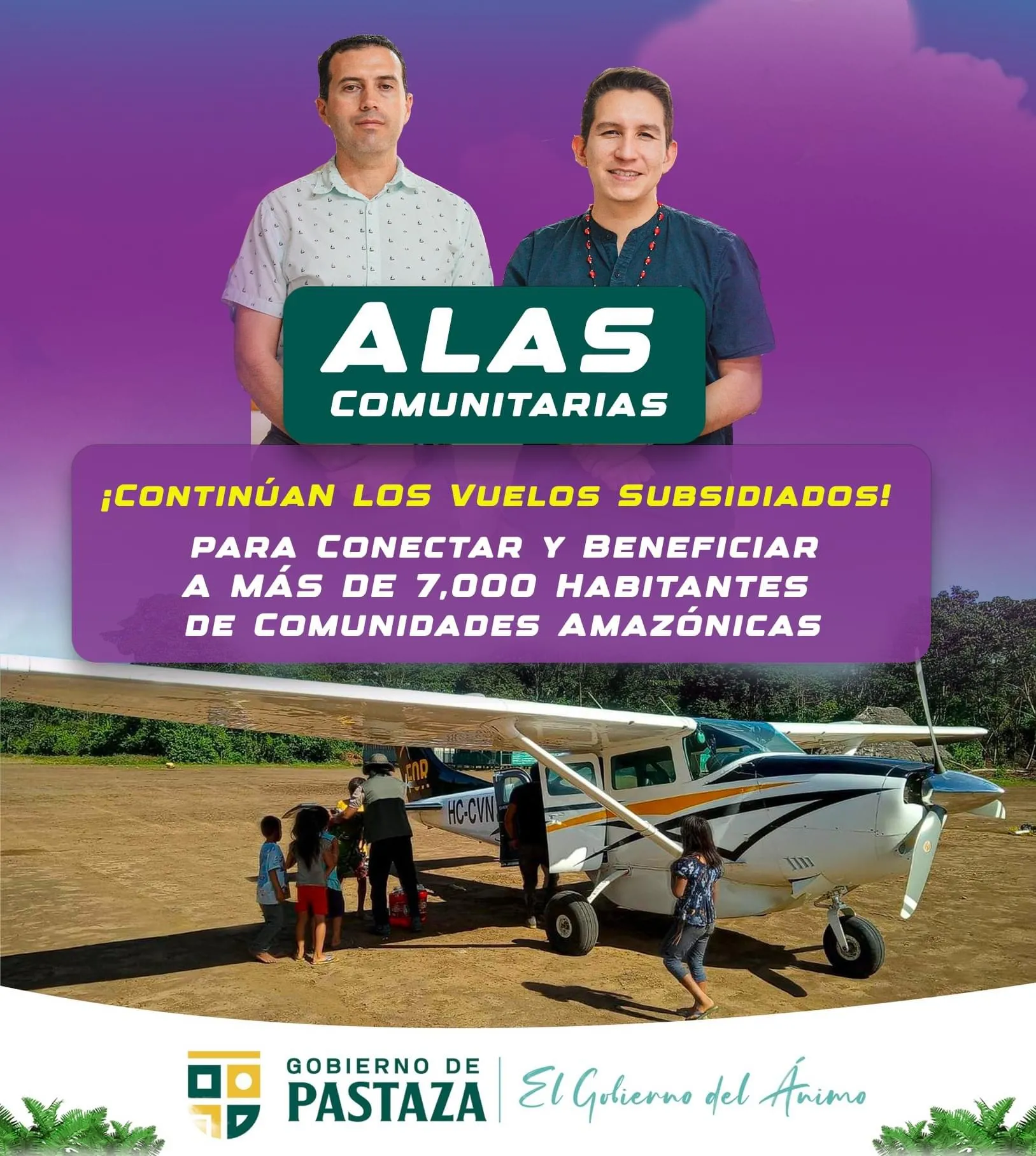 Lee más sobre el artículo Continúan los vuelos subsidiados. Alas Comunitarias.