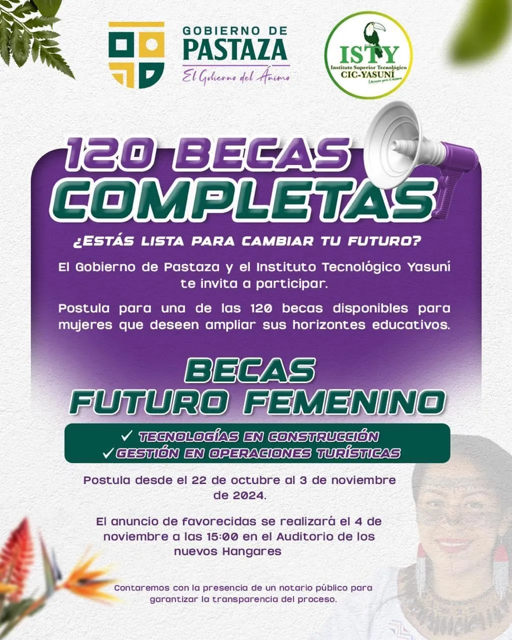 Lee más sobre el artículo Postula 120 Becas para mujeres.