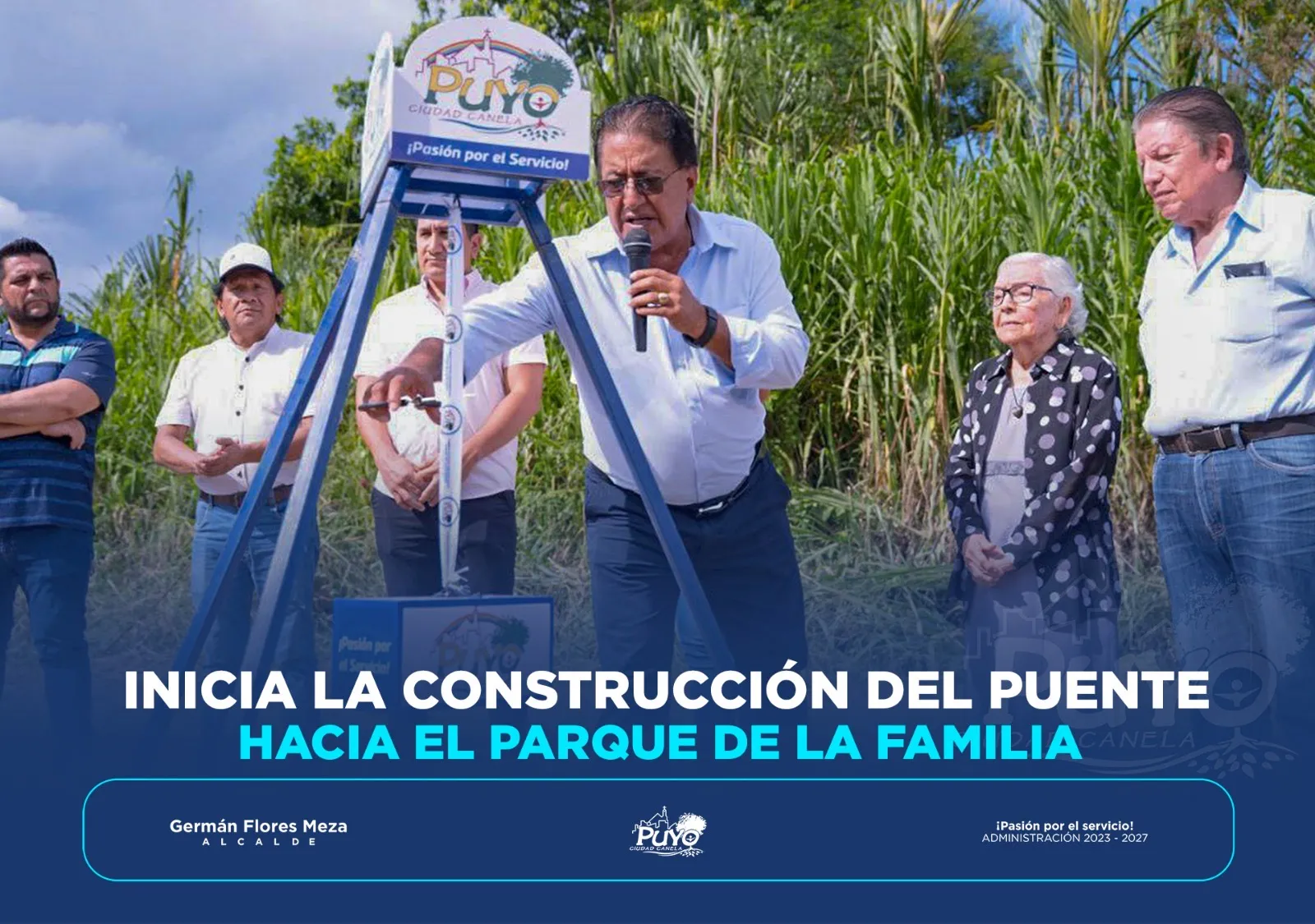 Lee más sobre el artículo Inicia la construcción del puente hacia el parque de la Familia.
