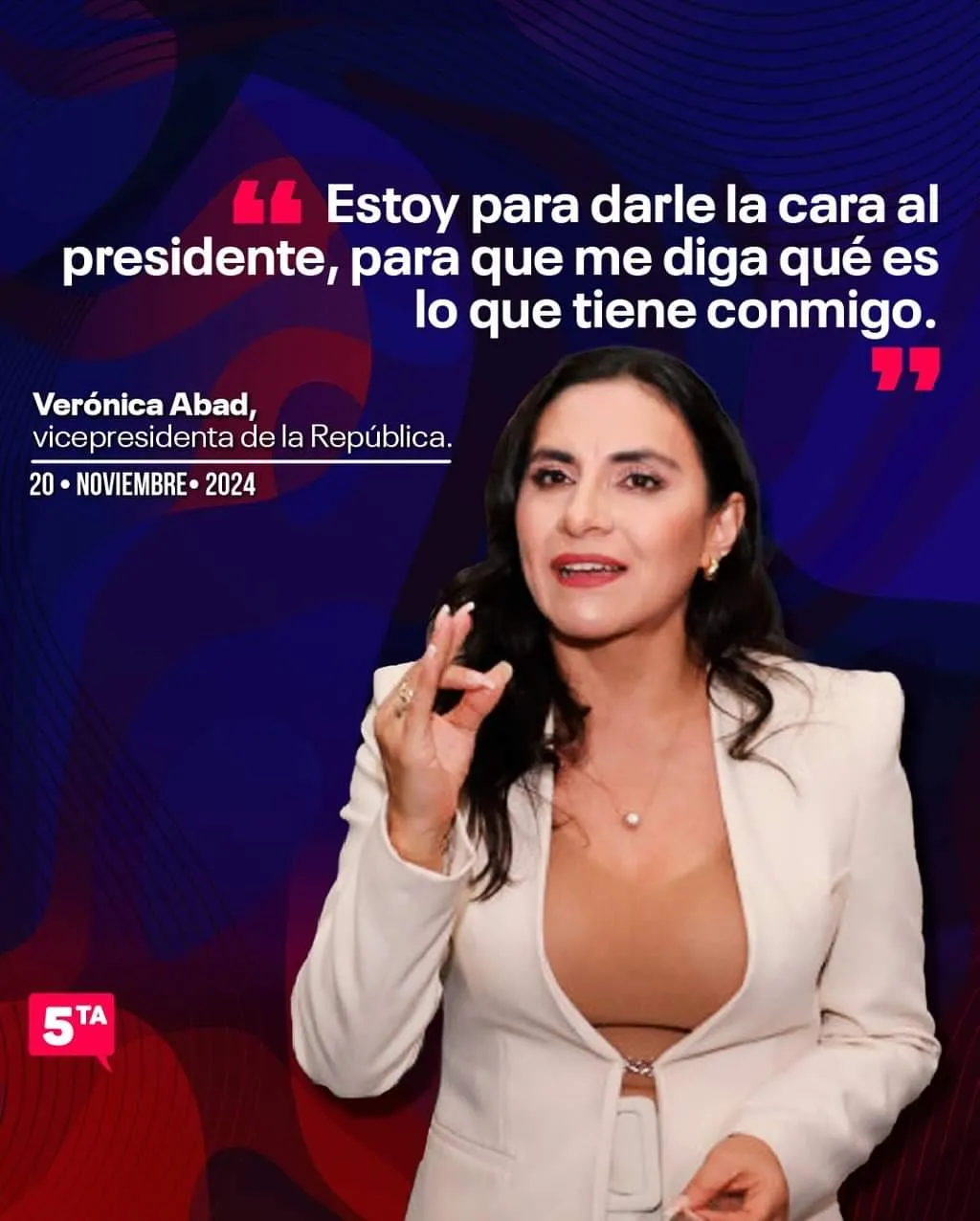 Lee más sobre el artículo La vicepresidenta Verónica Abad volvió a Ecuador.