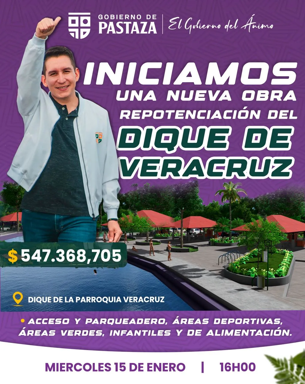 Lee más sobre el artículo Prefectura de Pastaza repontenciará Dique de Veracruz