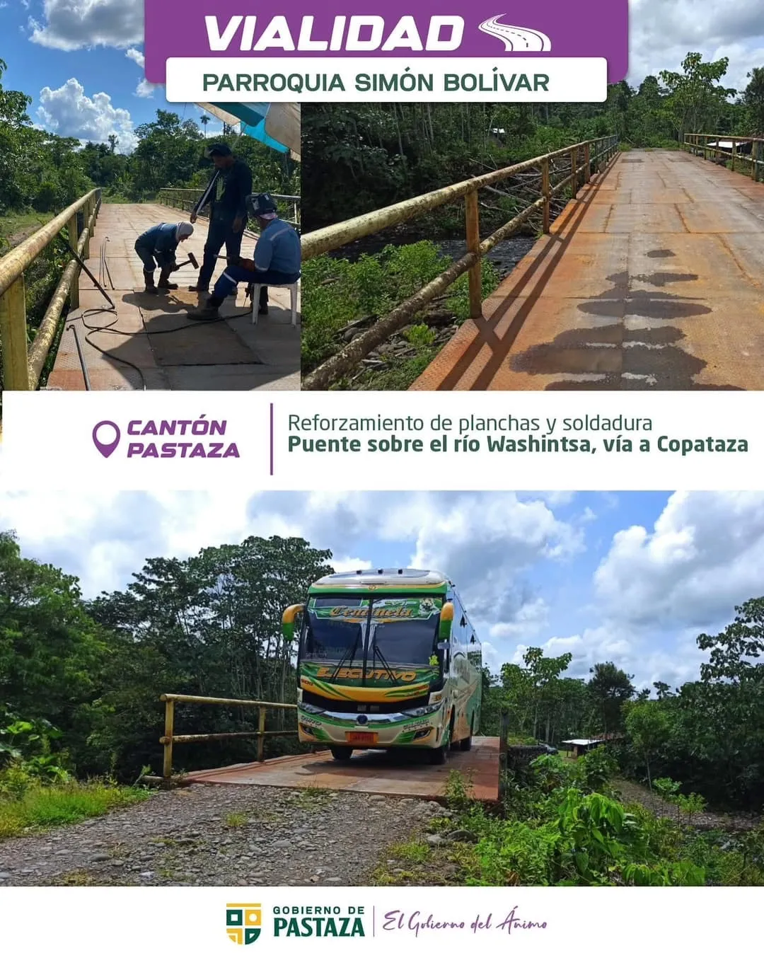 Lee más sobre el artículo Puente en Simón Bolívar reparado.