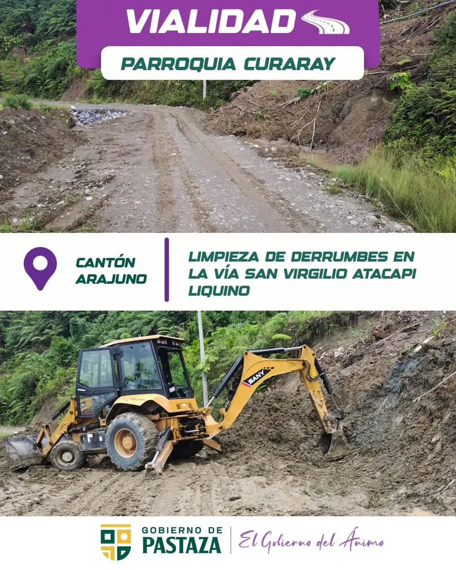 Lee más sobre el artículo Limpieza de derrumbes en parroquia Curaray.