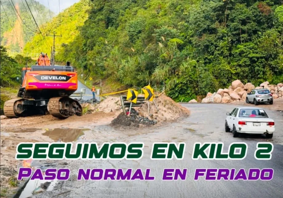 Lee más sobre el artículo Paso con normalidad en el sector Kilo 2 de la vía Puyo – Baños.