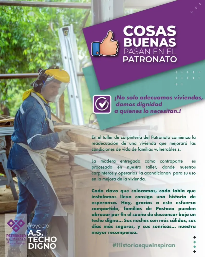 Lee más sobre el artículo Cosas Buenas Pasan en el Patronato de Pastaza.