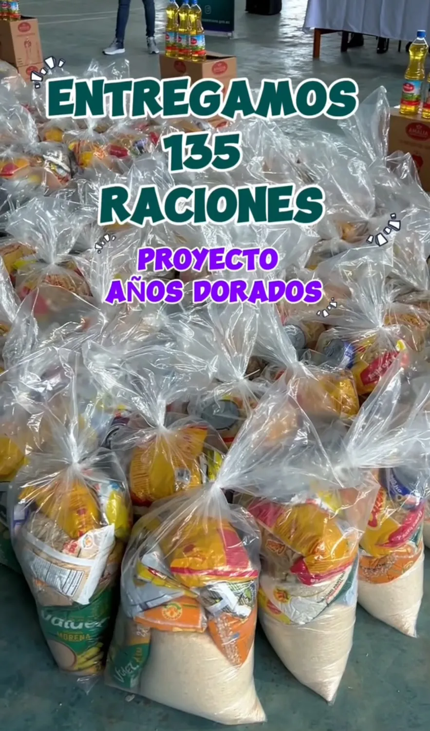 Lee más sobre el artículo 135 raciones entregadas años Dorados.