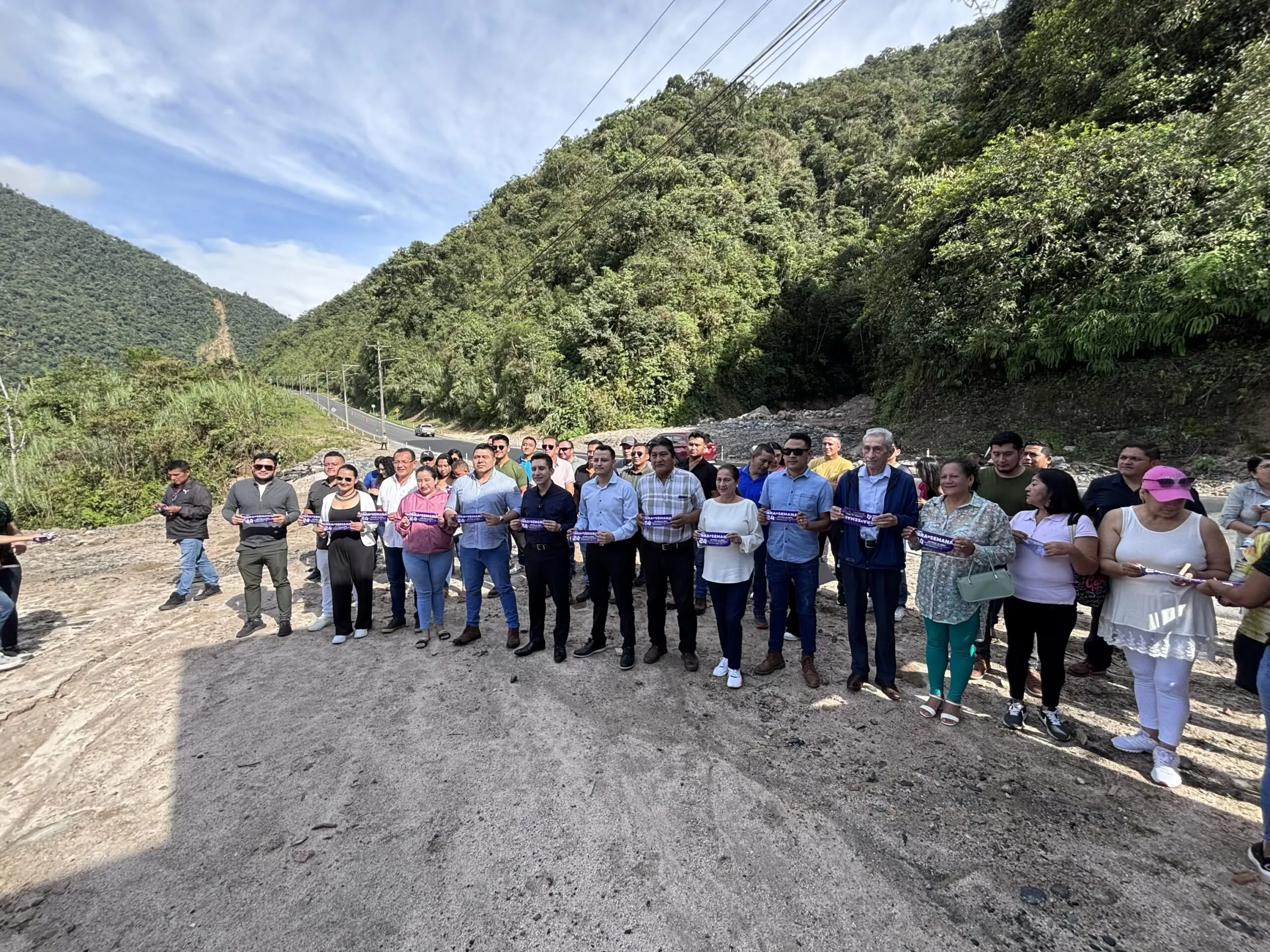 Lee más sobre el artículo Transmisión. Reconstrucción tramo vial Sector Kilo 2 vía Puyo-Baños.
