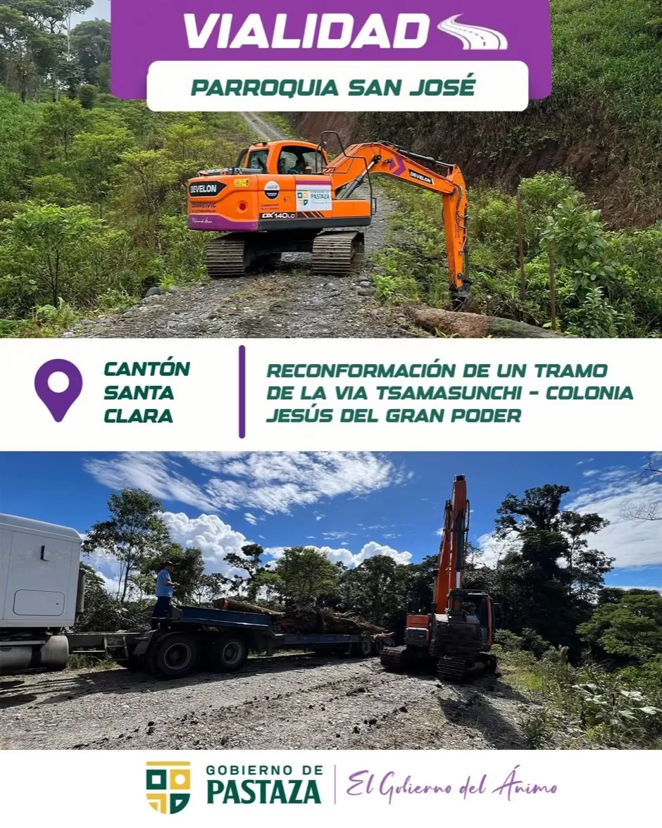 Lee más sobre el artículo Prefectura de Pastaza trabaja en vialidad en Santa Clara.