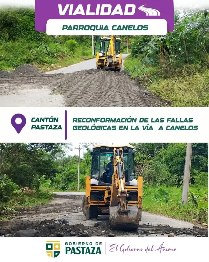 Lee más sobre el artículo Prefectura de Pastaza trabaja en vialidad a Canelos.