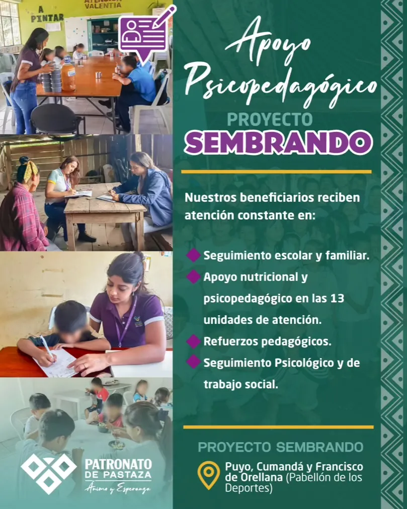 Lee más sobre el artículo Proyecto sembrando atención integral en Pastaza.