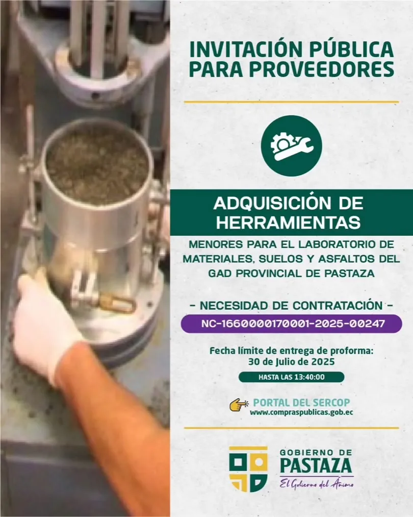 Lee más sobre el artículo Contratación en curso. Invitación pública para proveedores.
