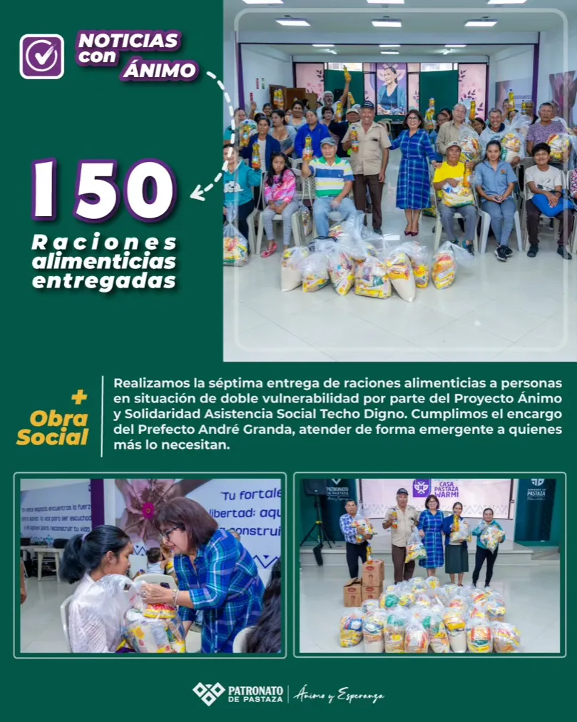 Lee más sobre el artículo Séptima entrega de raciones alimenticias.