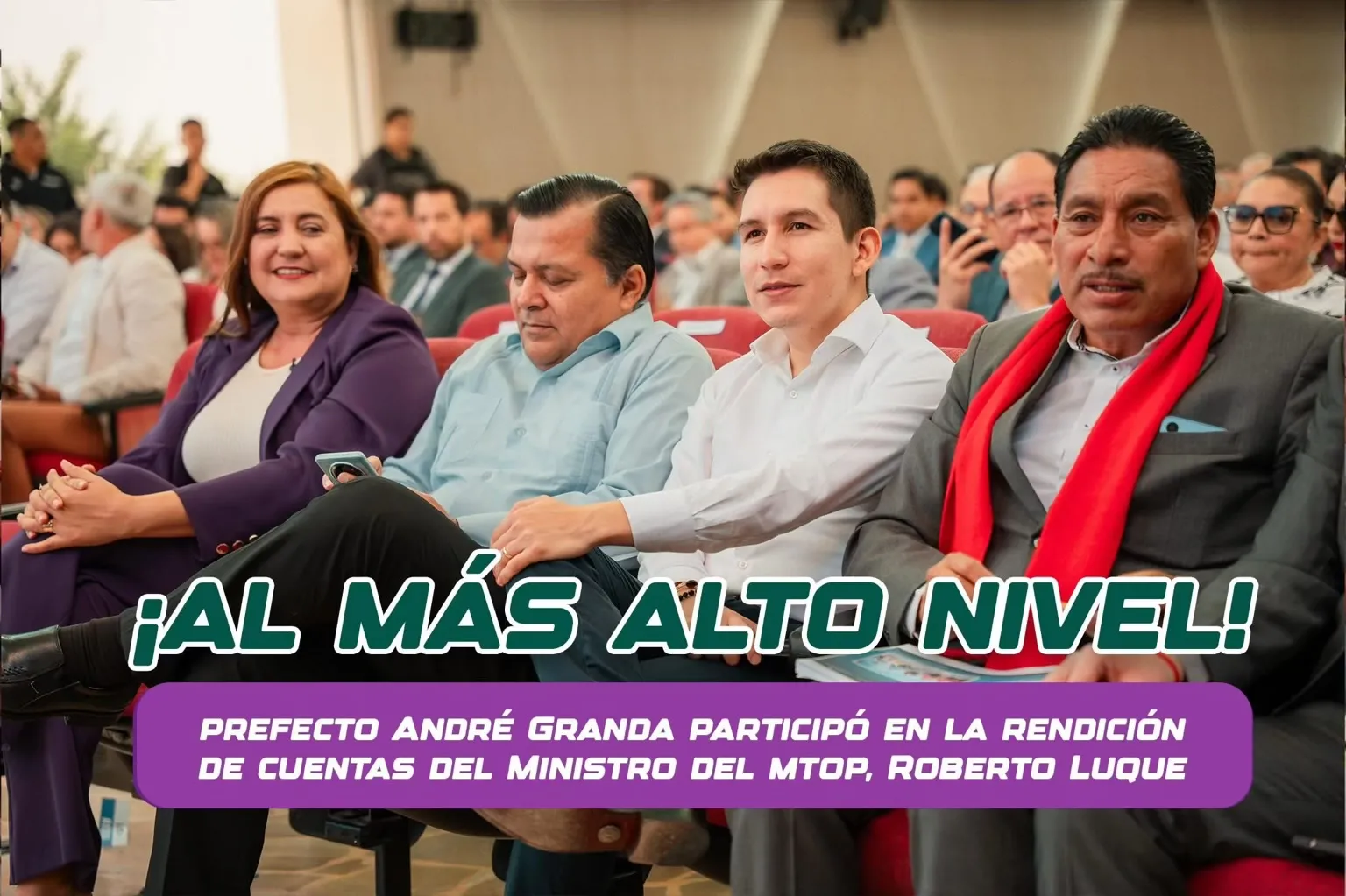 Lee más sobre el artículo André Granda fue invitado a rendición de cuentas MTOP