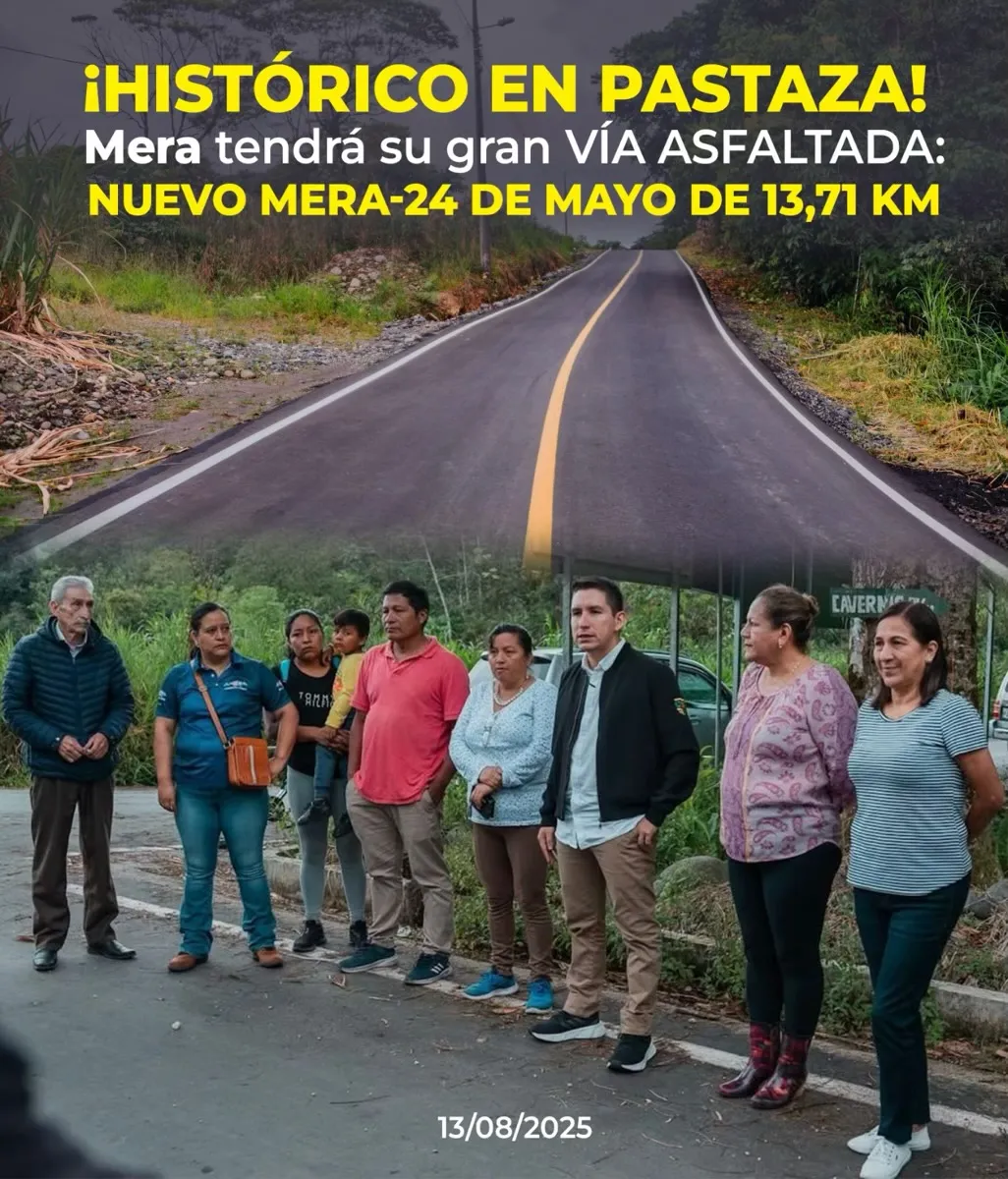 Lee más sobre el artículo Mera contará con más de 13 Km de asfaltado.
