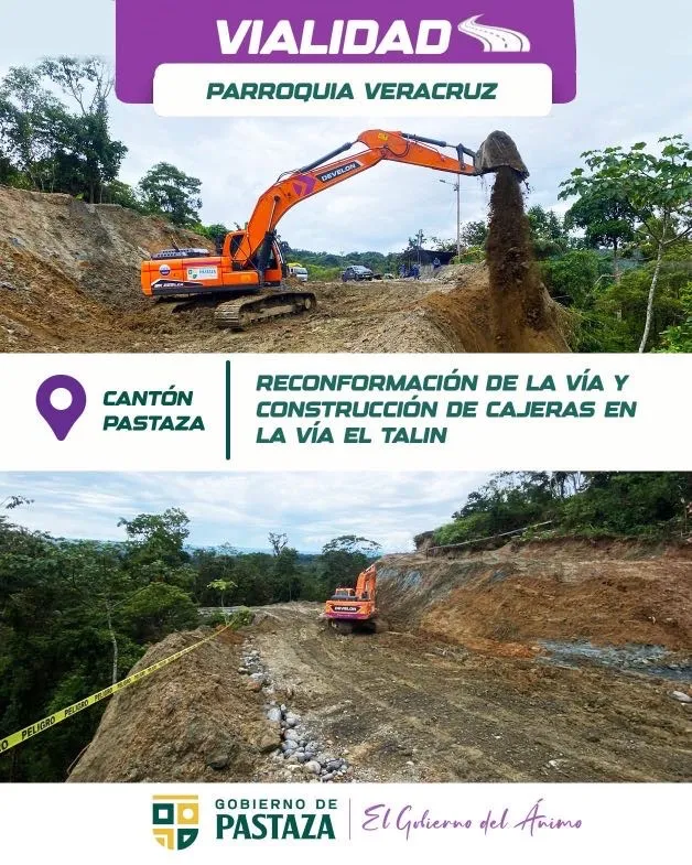 Lee más sobre el artículo Prefectura de Pastaza trabaja en vialidad en Veracruz.